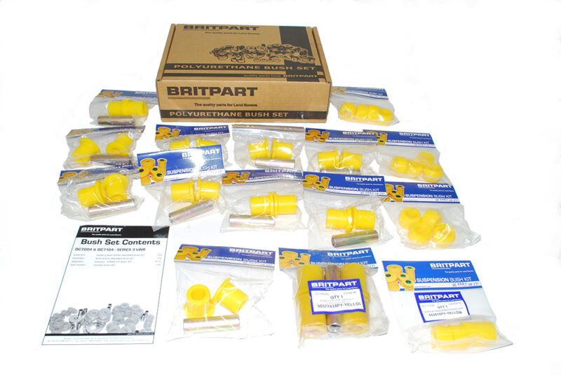 polyurethane suspension bush set series models YELLOW