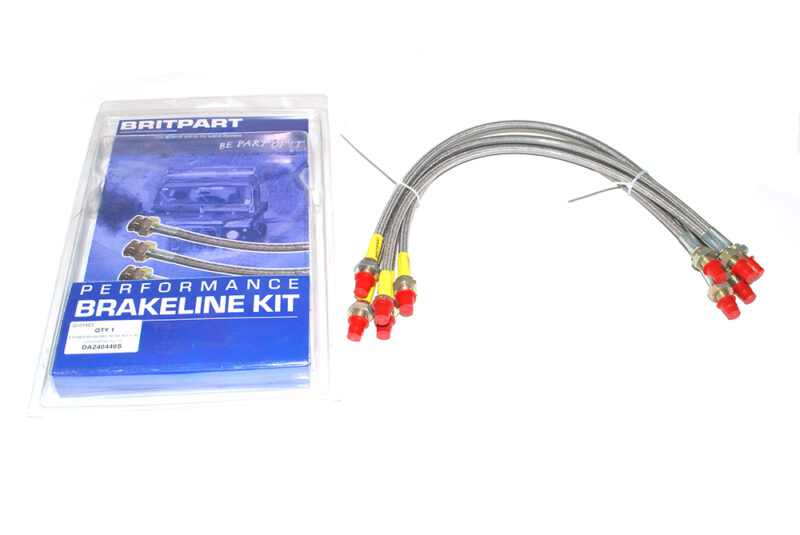 brake hose kit+40mm Range Rover Classic 81 - 90 METRIC Non ABS DA240440S