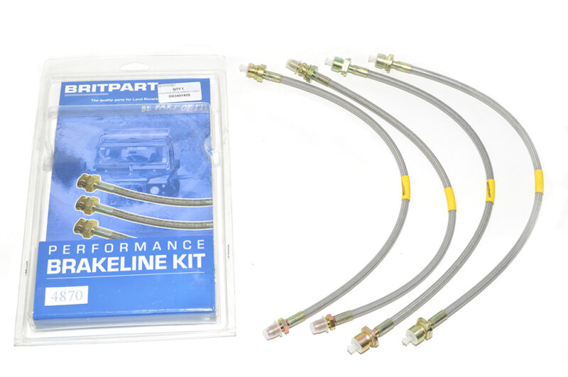 brake hose kit +40mm Defender - from 4A683088 DA340140S