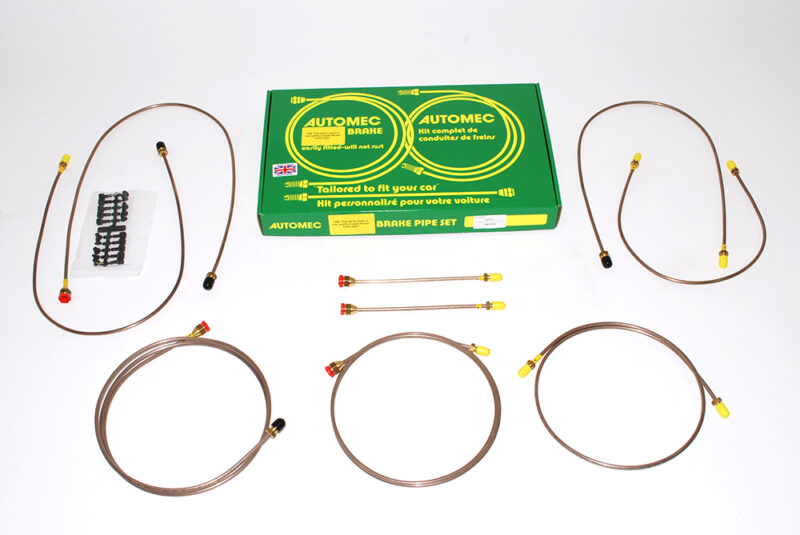 brake pipe set Ready made Series 3 SWB RHD Lightweight dual up to 1975 with servo DA7412