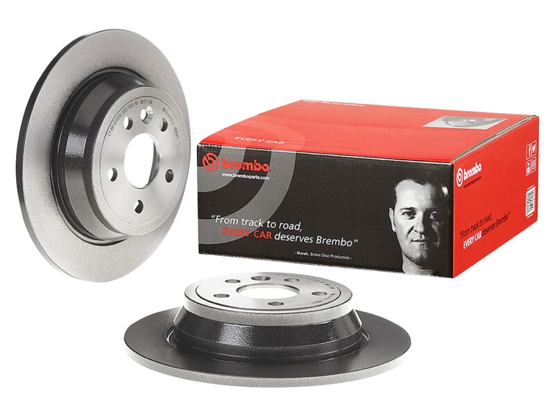 Brembo Brake Disc Rear Solid Pair Freelander 2 LR039935BR