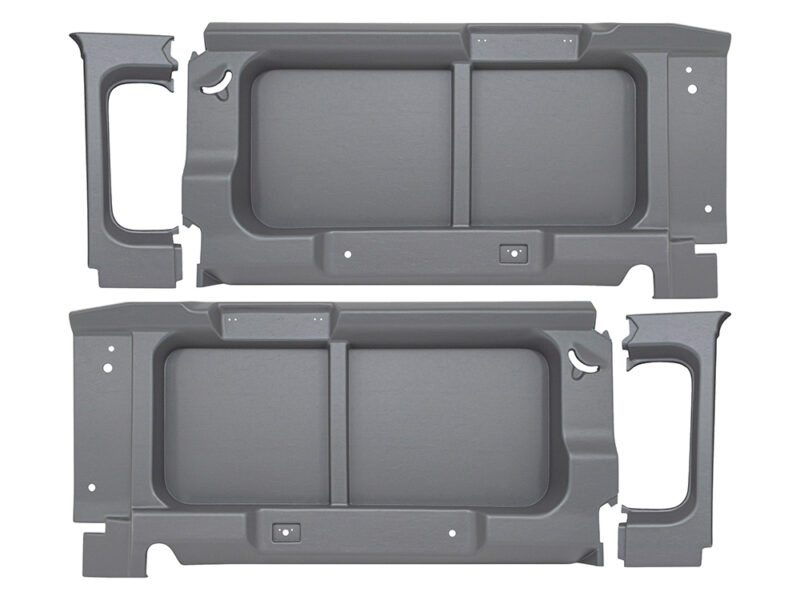 REAR WINDOW SURROUNDS WITHOUT CUT-OUT LIGHT GREY DEFENDER 90