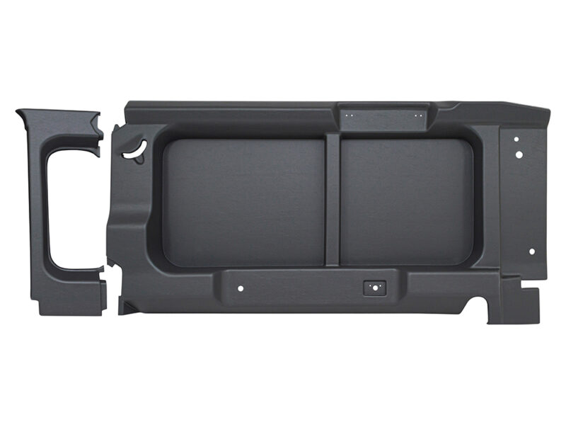 REAR WINDOW SURROUNDS WITHOUT CUT-OUT DARK GREY DEFENDER 90