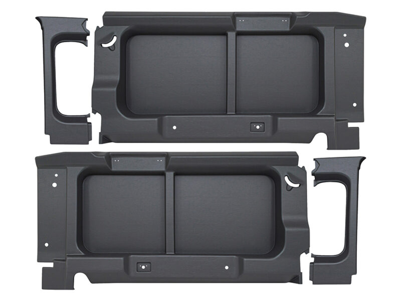 REAR WINDOW SURROUNDS WITHOUT CUT-OUT DARK GREY DEFENDER 90