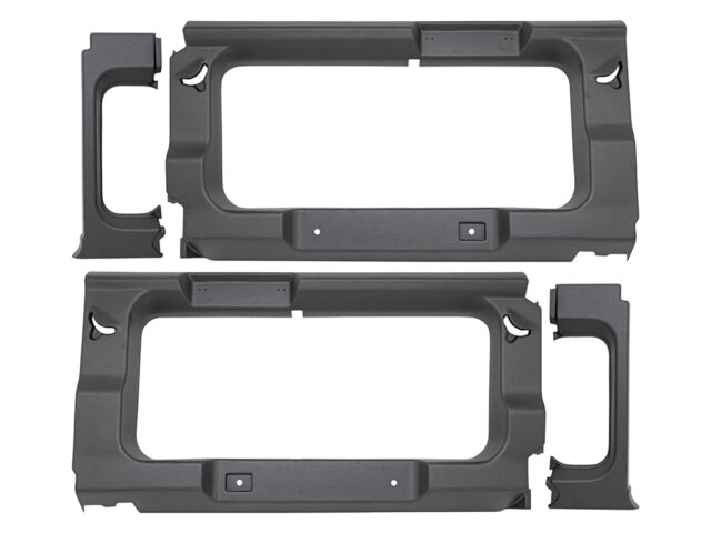 DEFENDER 110 REAR WINDOW SURROUNDS WITH CUT-OUT DARK GREY DA3843