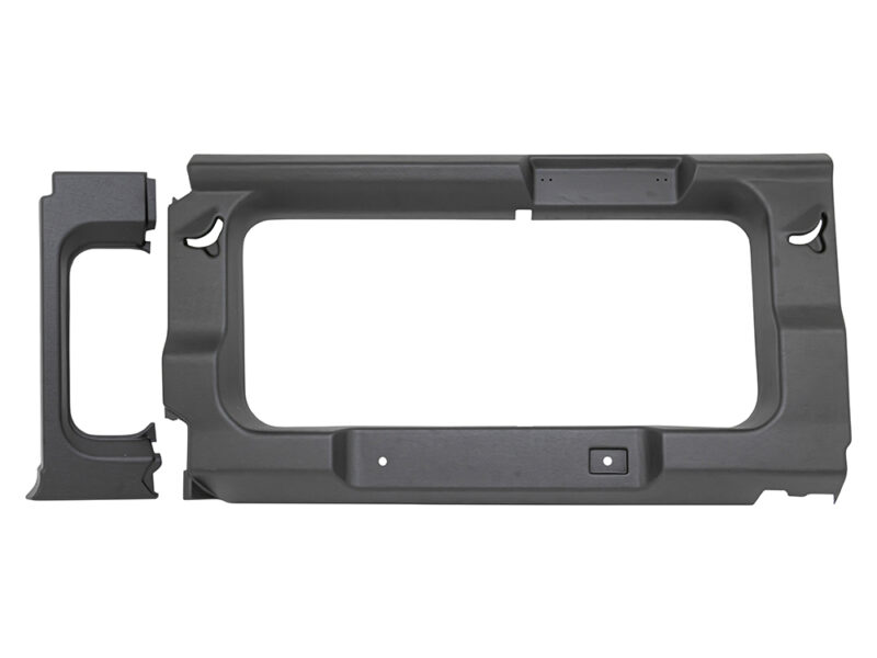 DEFENDER 110 REAR WINDOW SURROUNDS WITH CUT-OUT DARK GREY DA3843