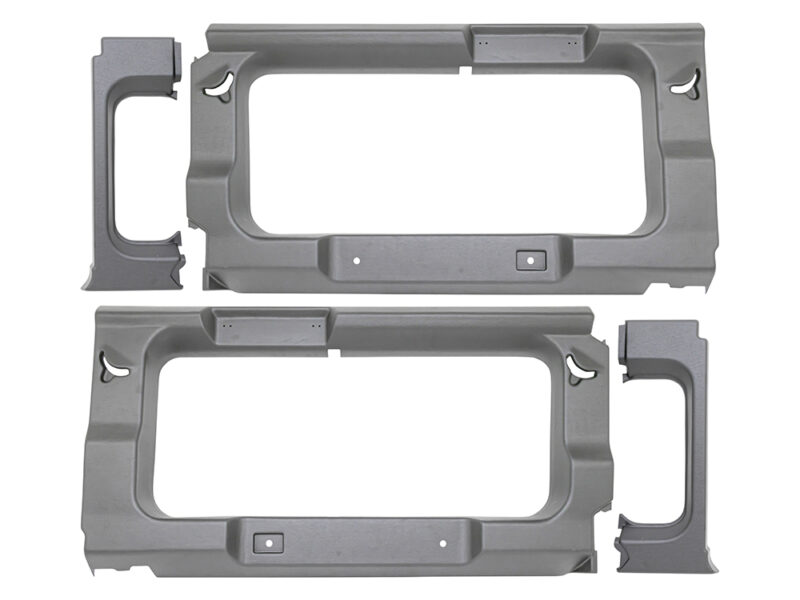 DEFENDER 110 REAR WINDOW SURROUNDS WITH CUT-OUT LIGHT GREY