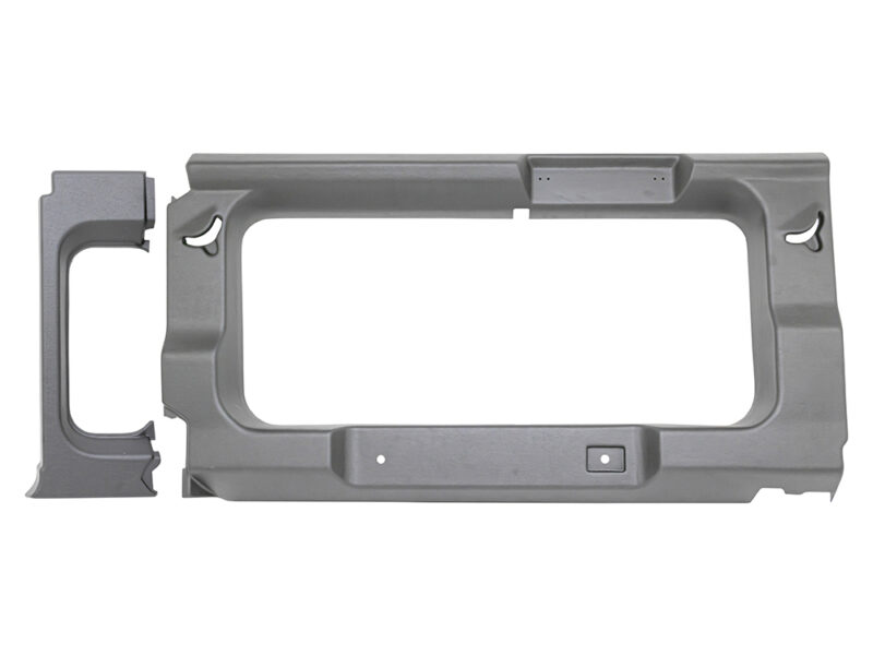 DEFENDER 110 REAR WINDOW SURROUNDS WITH CUT-OUT LIGHT GREY