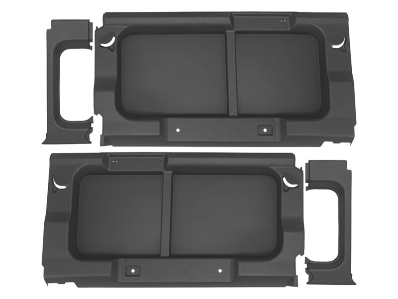 DEFENDER 110 REAR WINDOW SURROUNDS WITHOUT CUT-OUT DARK GREY