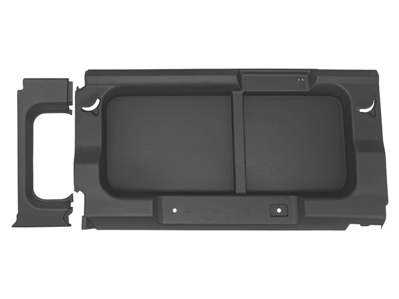 DEFENDER 110 REAR WINDOW SURROUNDS WITHOUT CUT-OUT DARK GREY