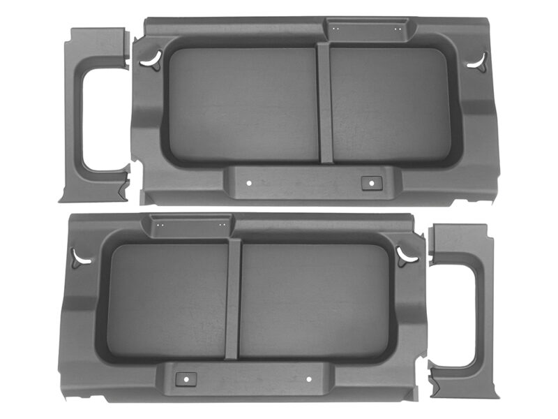 DEFENDER 110 REAR WINDOW SURROUNDS WITHOUT CUT-OUT LIGHT GREY