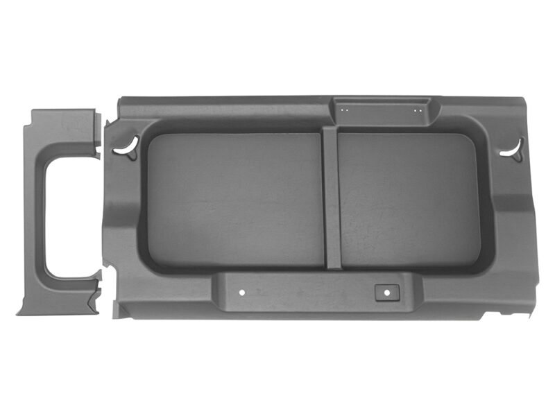 DEFENDER 110 REAR WINDOW SURROUNDS WITHOUT CUT-OUT LIGHT GREY